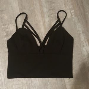 Dynamite Black Crop Top